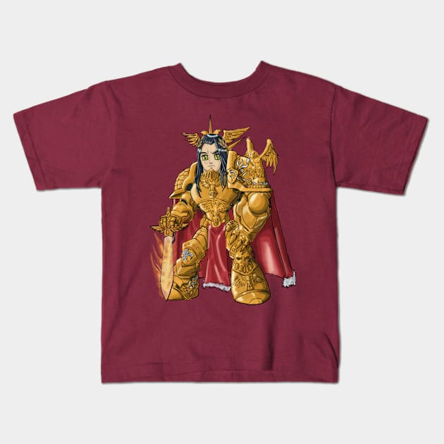 God Emperor Kids T-Shirt by Chaeros Arts